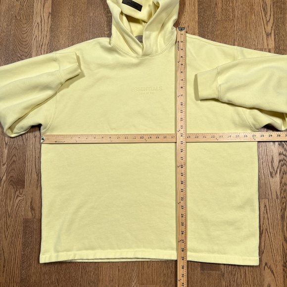 Essentials Fear of God Relaxed Oversized Hoodie Canary Yellow Mens Medium - Picture 9 of 9